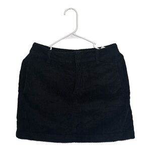 BDG Black Mini Corduroy Skirt